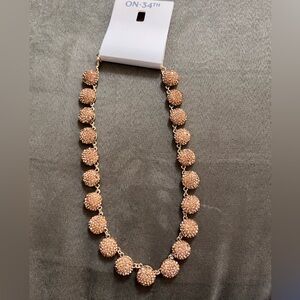 On 34th bronze sparkle statement necklace, NWT